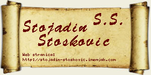 Stojadin Stošković vizit kartica